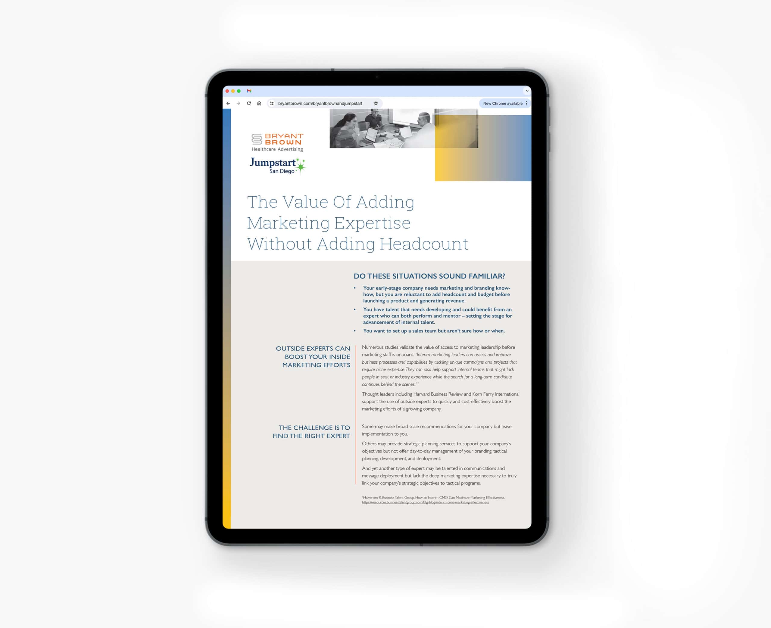The Value of Adding Marketing Expertise